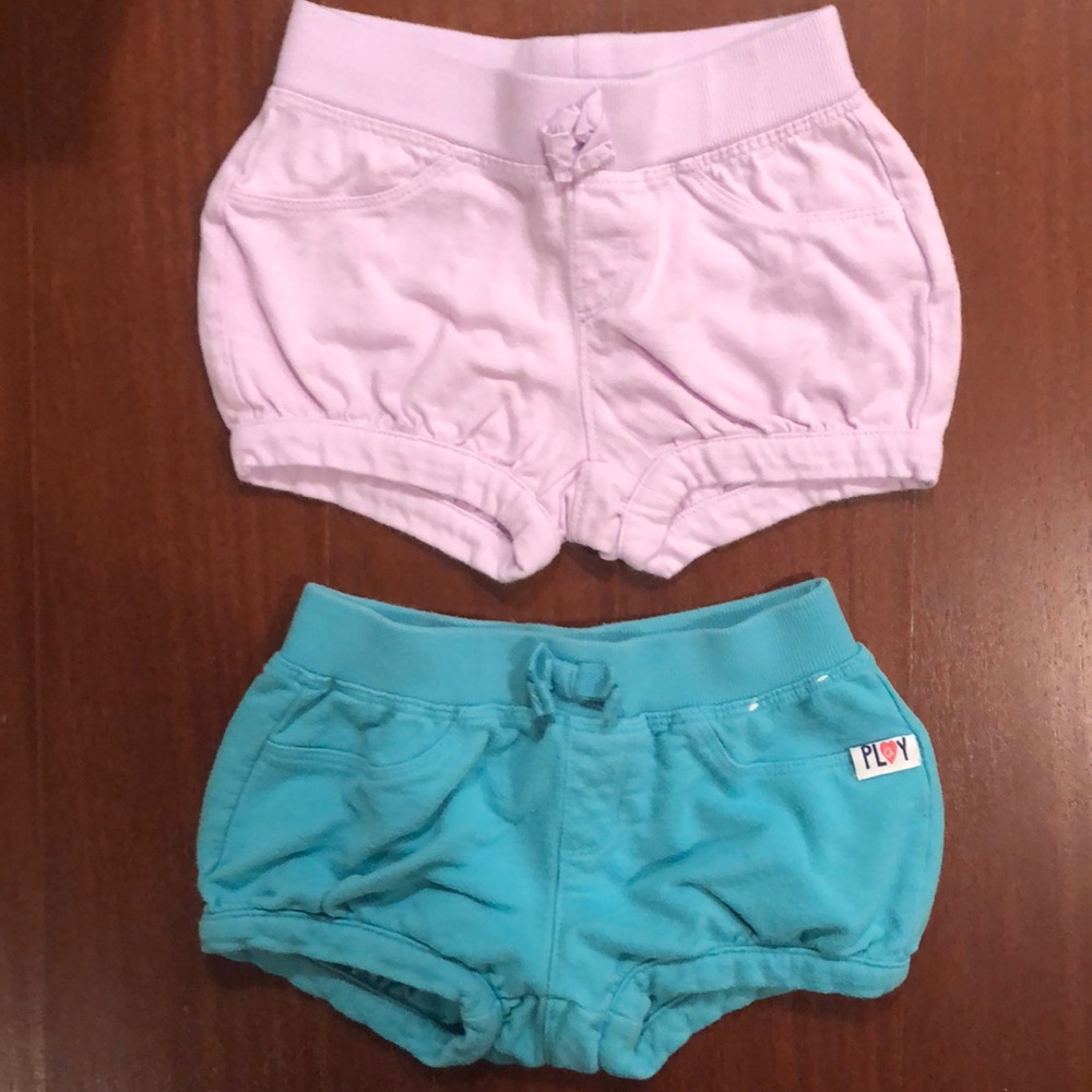Bundle of 2 pairs of Gymboree Knit Bubble Shorts